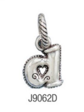BRIGHTON Letter D Silver Pendant/Charm